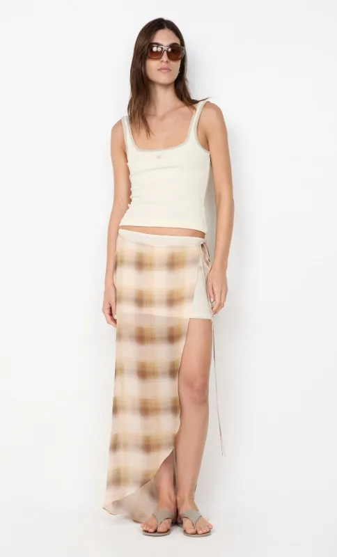 ELIANA MIDI SKIRT - DUNE CHECK sold by bec + bridge