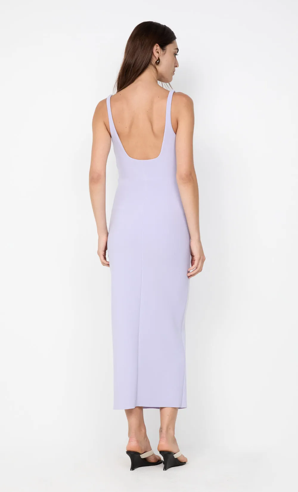 KARINA TUCK MIDI DRESS - LILAC sold by bec + bridge product image thumbnail 4