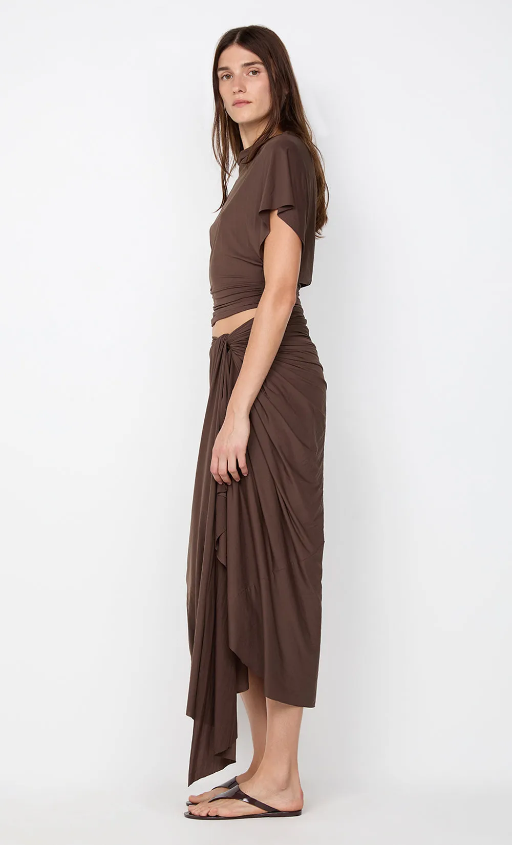 CLEMENTINE BATWING TOP - MILK CHOCOLATE sold by bec + bridge product image thumbnail 5