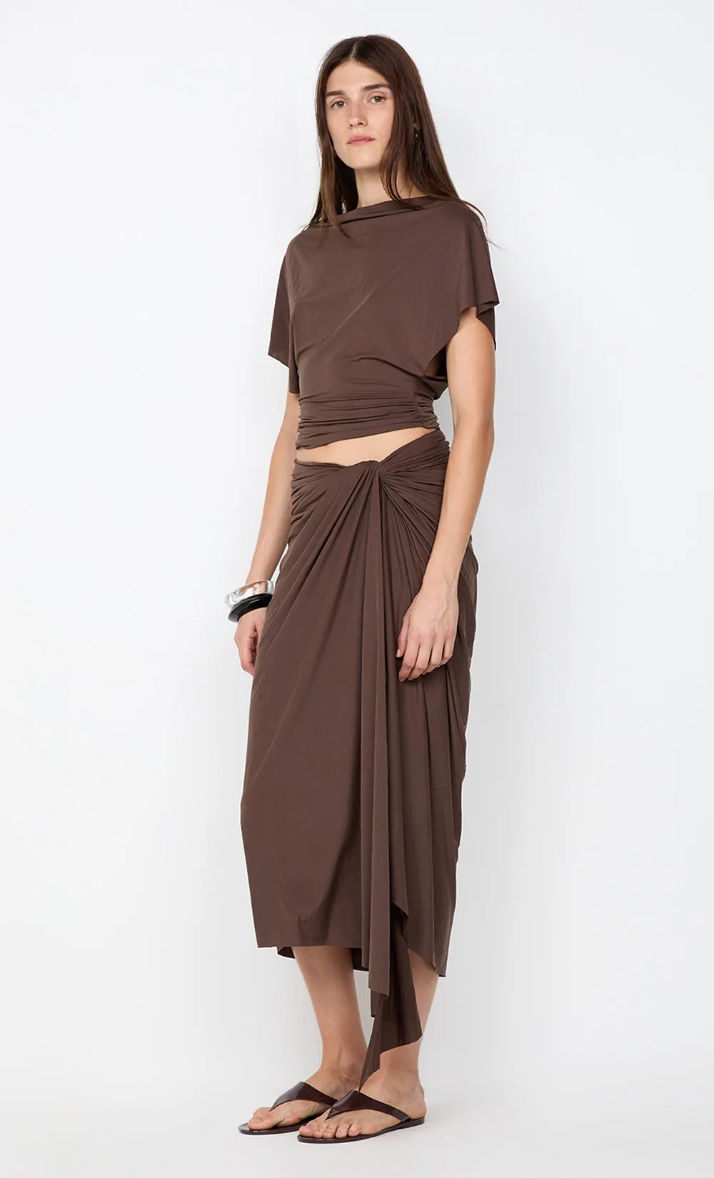 CLEMENTINE BATWING TOP - MILK CHOCOLATE sold by bec + bridge product image thumbnail 2