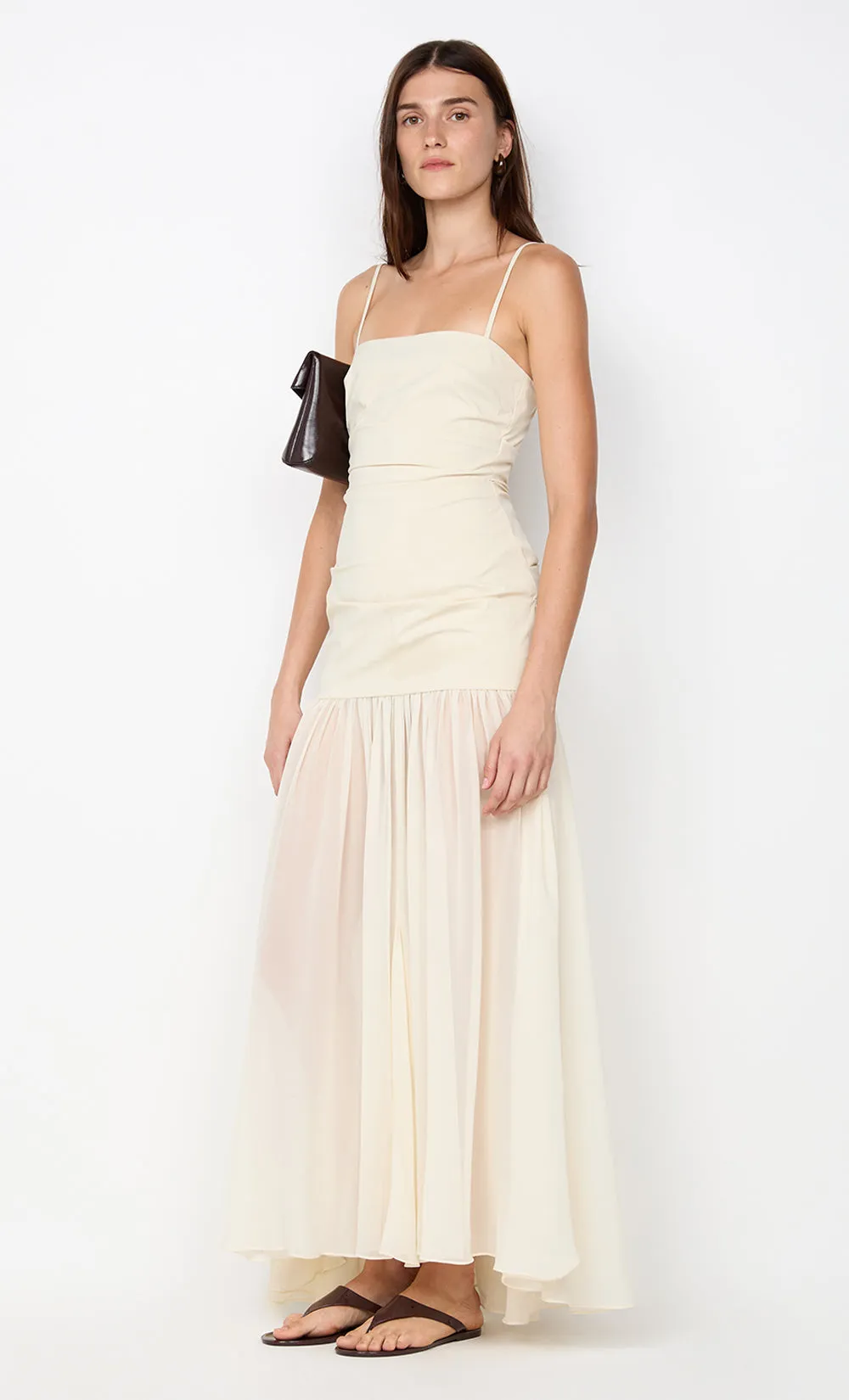 REID DROP WAIST MAXI DRESS - VANILLA sold by bec + bridge product image thumbnail 3