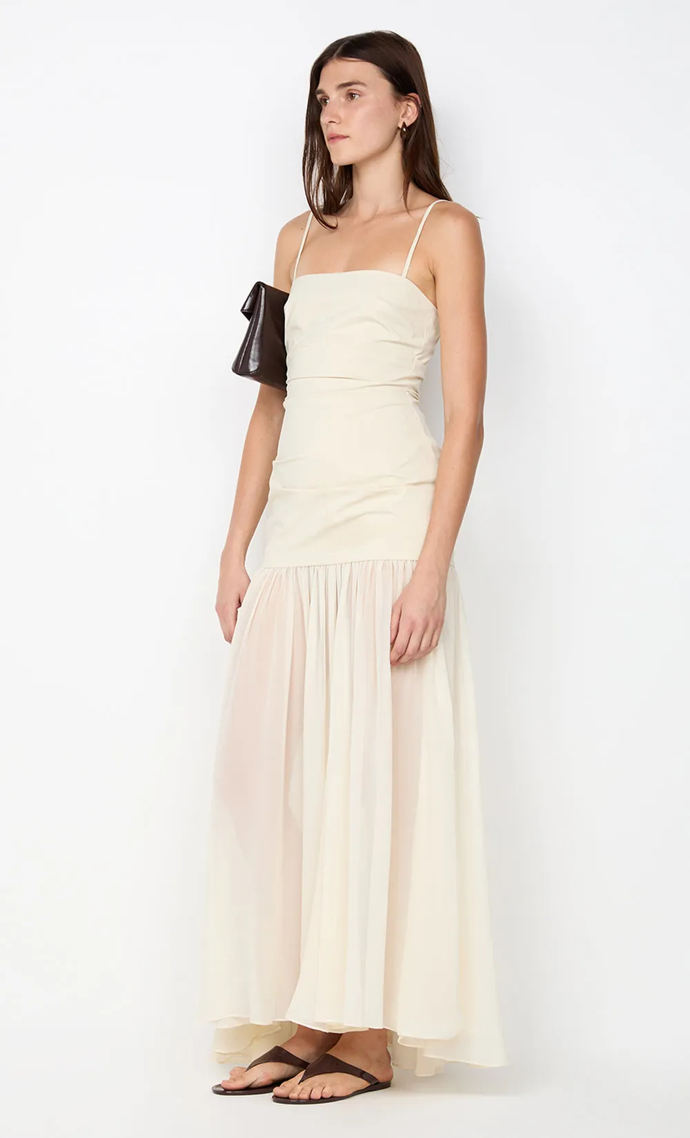 REID DROP WAIST MAXI DRESS - VANILLA sold by bec + bridge product image thumbnail 4
