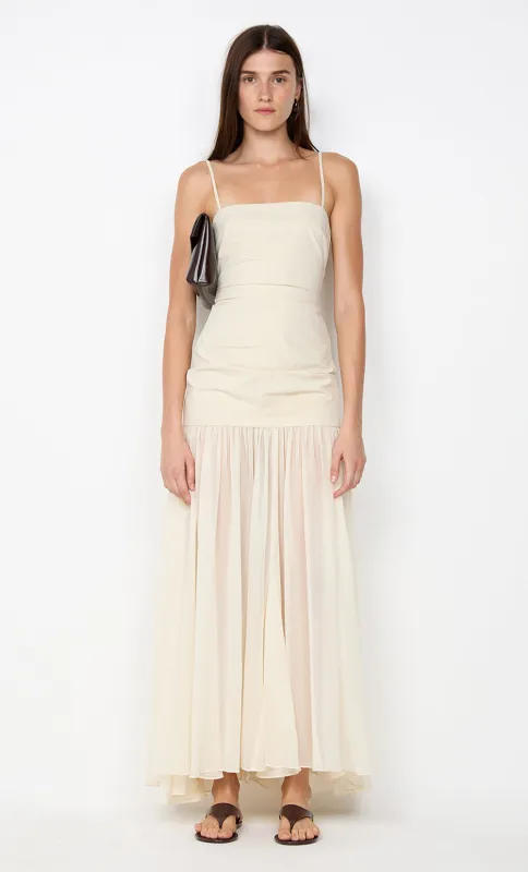 REID DROP WAIST MAXI DRESS - VANILLA sold by bec + bridge