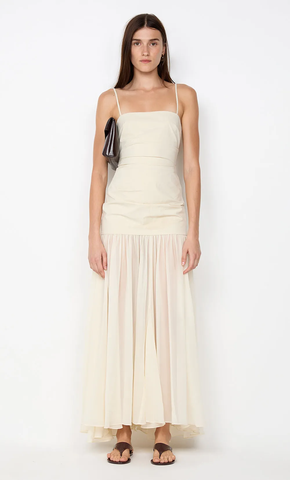 REID DROP WAIST MAXI DRESS - VANILLA sold by bec + bridge