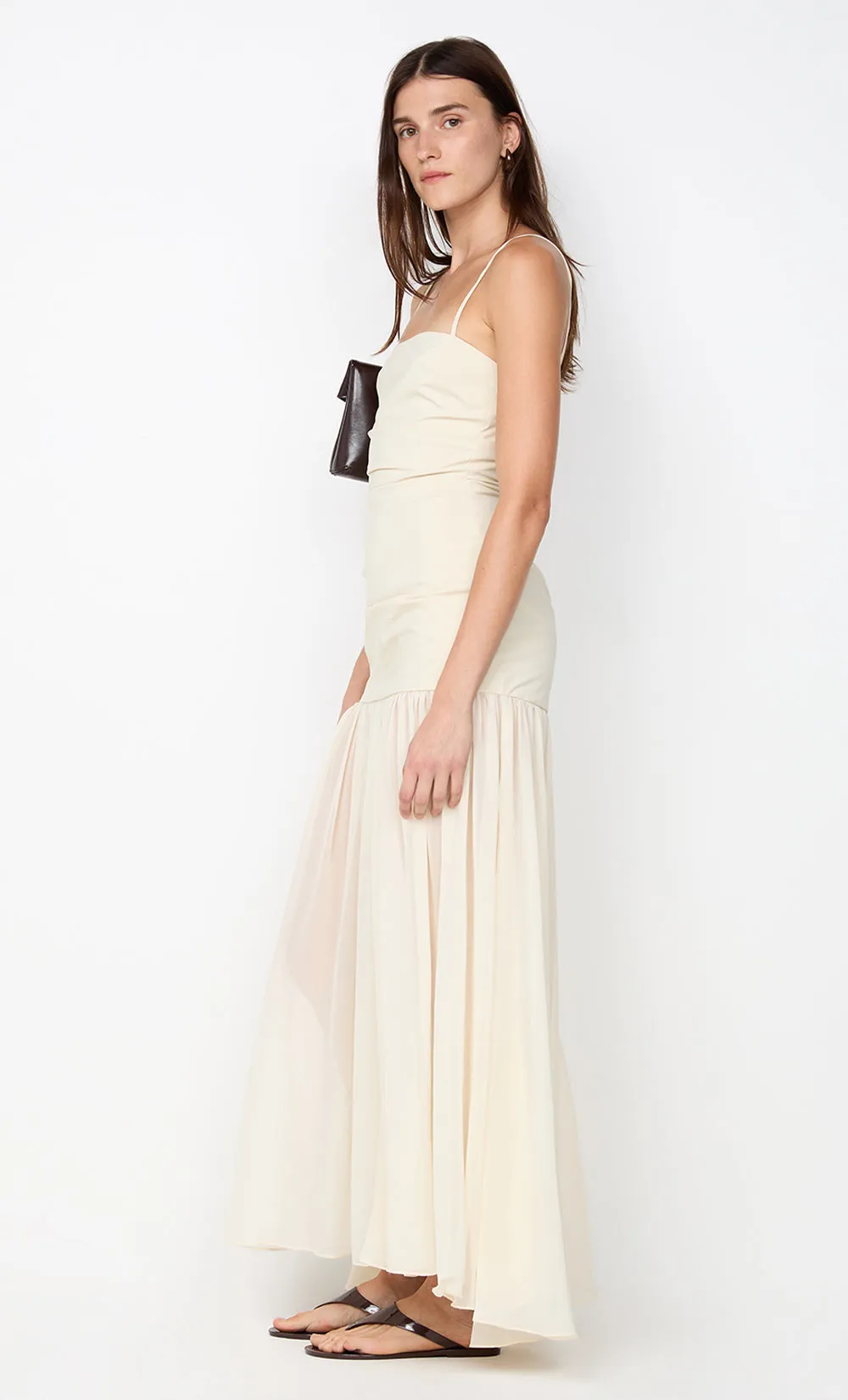 REID DROP WAIST MAXI DRESS - VANILLA sold by bec + bridge product image thumbnail 5