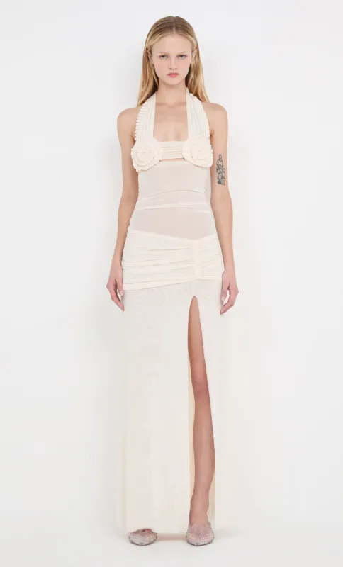VIOLA SPIRAL MAXI DRESS - BUTTERCREAM made by bec + bridge