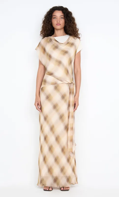 ELIANA MAXI DRESS - DUNE CHECK sold by bec + bridge