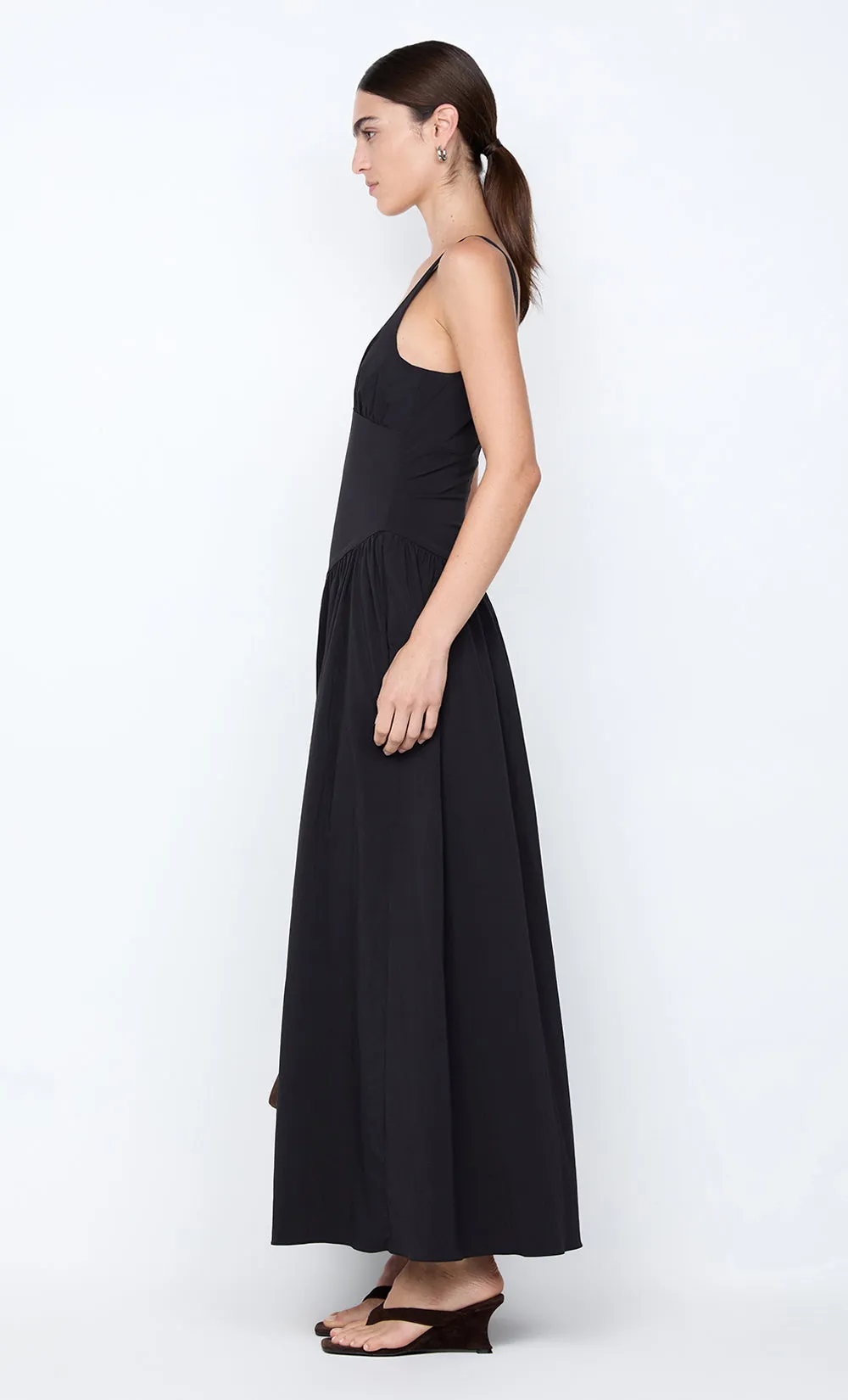 REID ASYM MAXI DRESS - BLACK sold by bec + bridge product image thumbnail 5