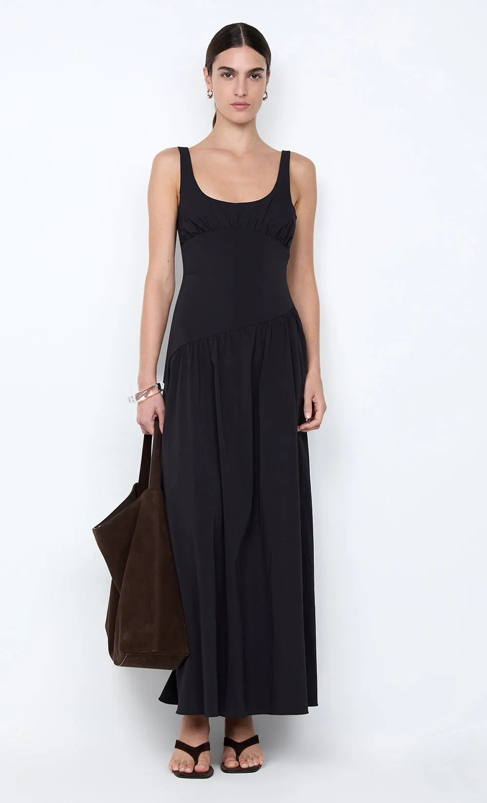 REID ASYM MAXI DRESS - BLACK sold by bec + bridge