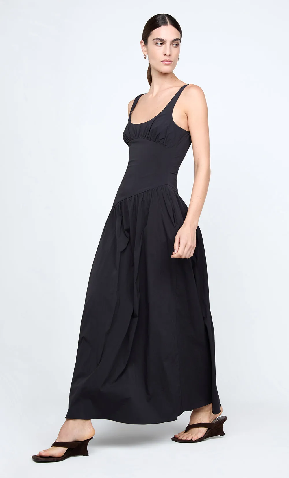 REID ASYM MAXI DRESS - BLACK sold by bec + bridge product image thumbnail 2