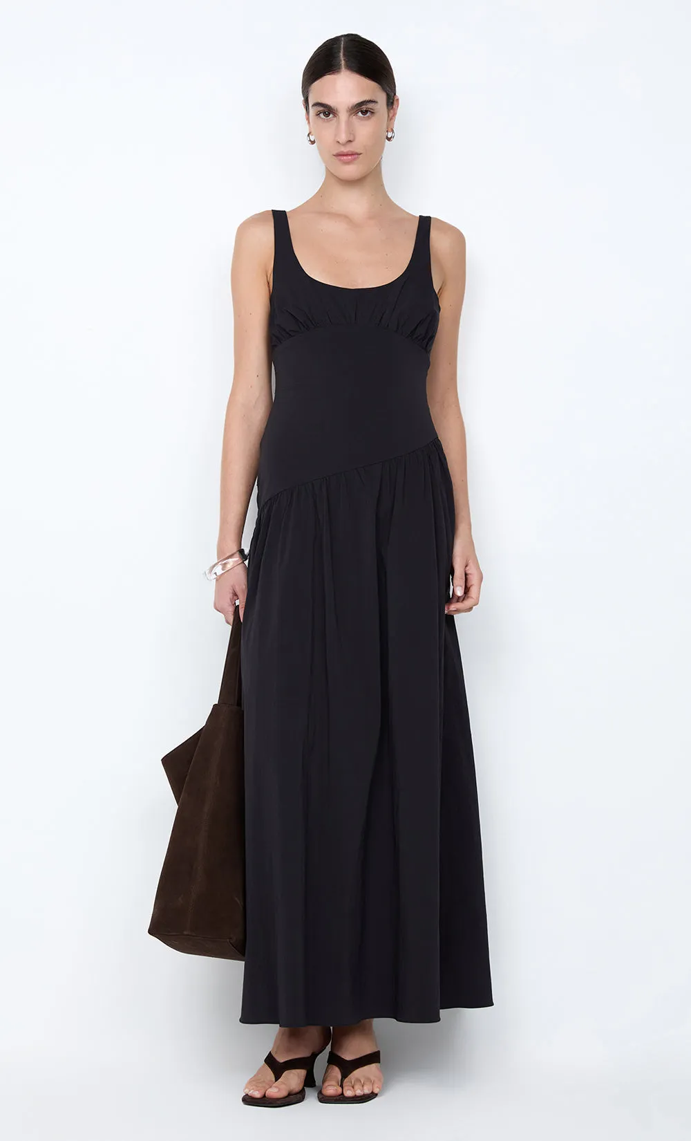 REID ASYM MAXI DRESS - BLACK sold by bec + bridge product image thumbnail 4