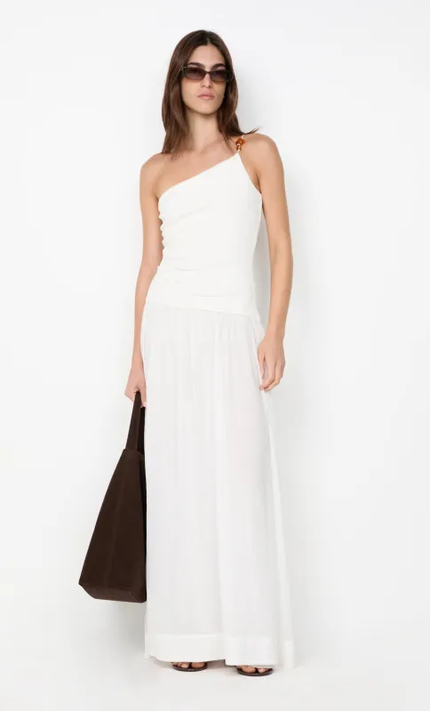 SABRINE ASYM MAXI DRESS - IVORY/WHITE sold by bec + bridge