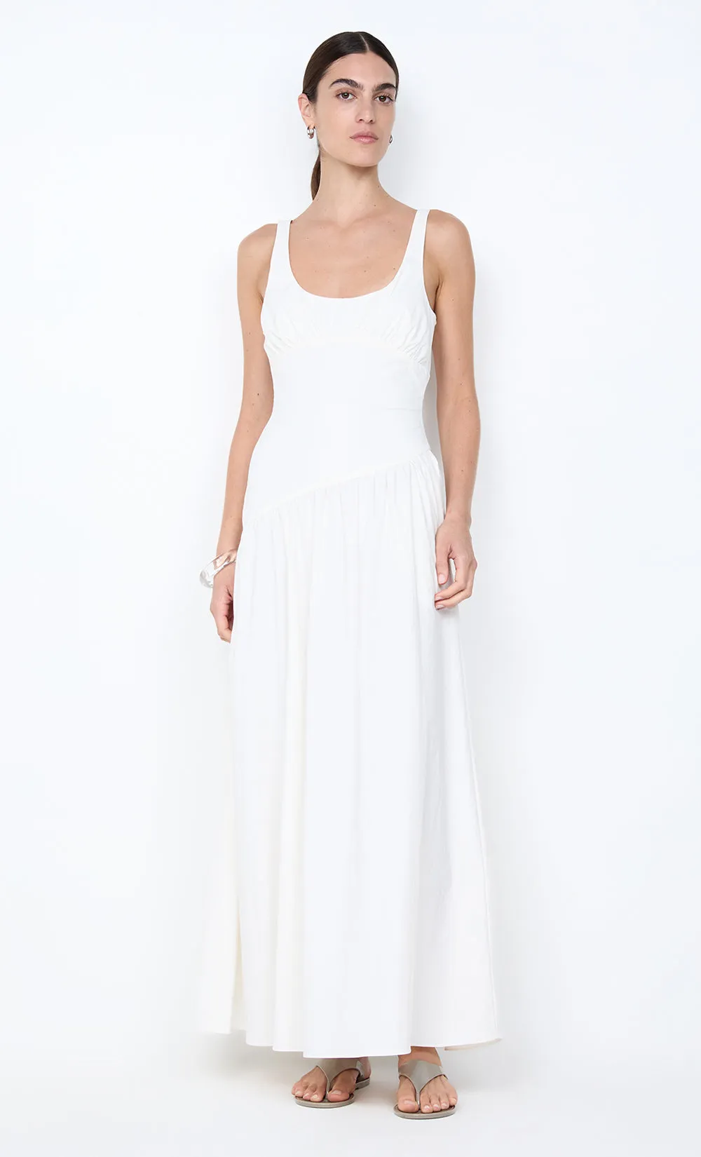 REID ASYM MAXI DRESS - IVORY sold by bec + bridge product image thumbnail 3