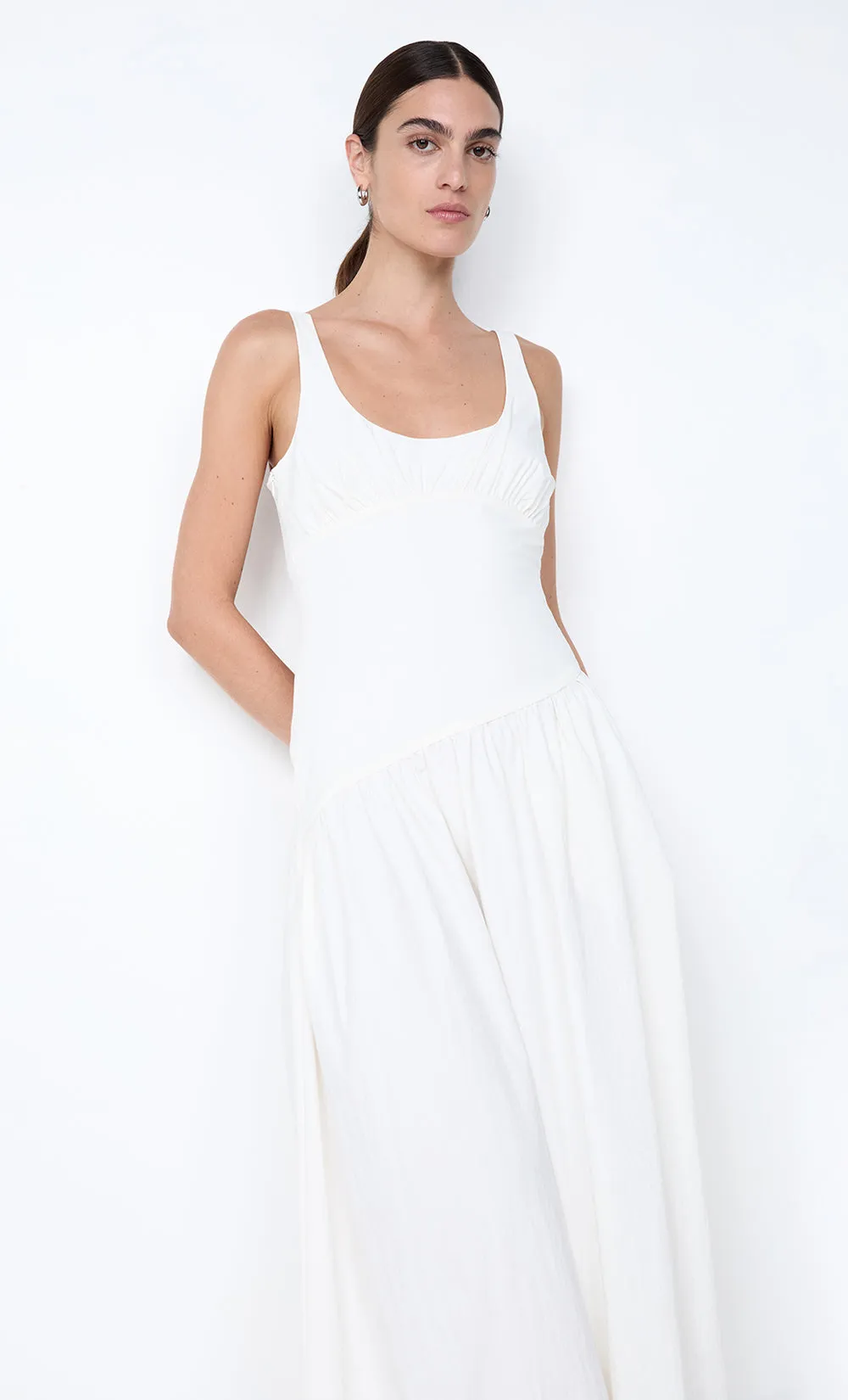 REID ASYM MAXI DRESS - IVORY sold by bec + bridge product image thumbnail 4