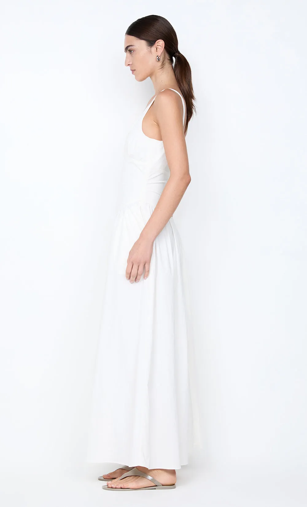 REID ASYM MAXI DRESS - IVORY sold by bec + bridge product image thumbnail 5
