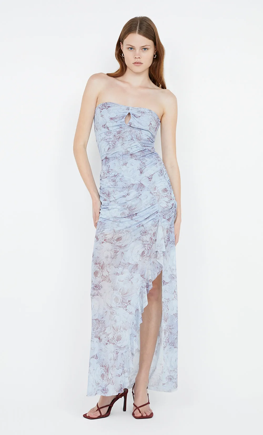 DANICA STRAPLESS DRESS - CHAMBRAY ROSE sold by bec + bridge