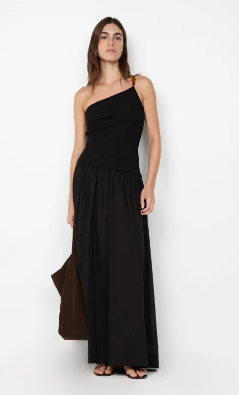 SABRINE ASYM MAXI DRESS - BLACK sold by bec + bridge