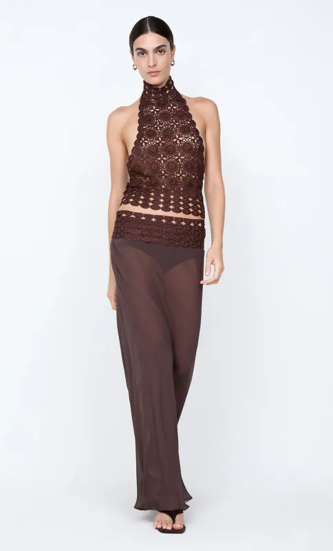 ANIA HALTER TOP - DARK CHOCOLATE sold by bec + bridge