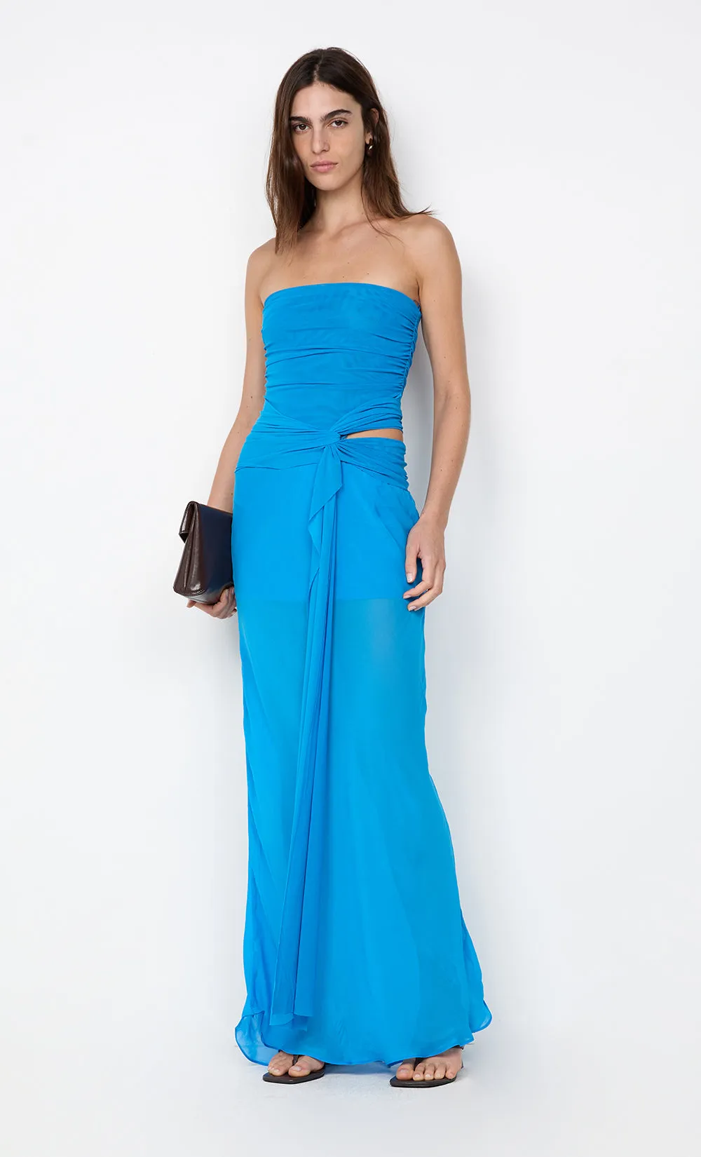 JEHNAYA STRAPLESS MAXI DRESS - ASTER BLUE sold by bec + bridge