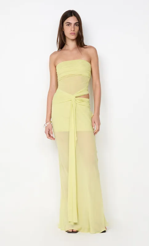 JEHNAYA STRAPLESS MAXI DRESS - CITRUS sold by bec + bridge