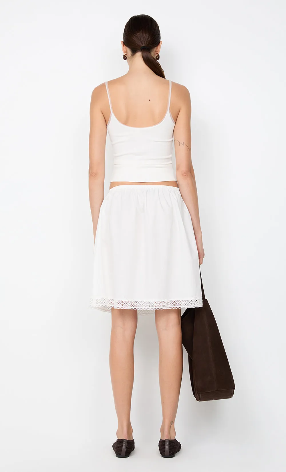ARABELLE MIDI SKIRT - WHITE sold by bec + bridge product image thumbnail 5