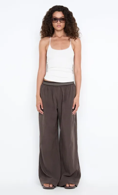 JERRI WIDE LEG PANT - CHOCOLATE made by bec + bridge