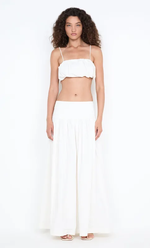 DOMENIC CROPPED BUBBLE TOP - IVORY sold by bec + bridge