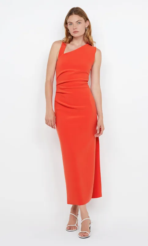 LETTY MIDI DRESS - FIRE RED made by bec + bridge
