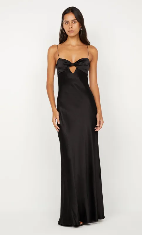 CINDER TWIST MAXI DRESS - BLACK made by bec + bridge