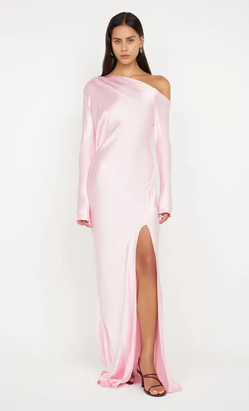SIENA ASYM MAXI DRESS - POWDER PINK sold by bec + bridge