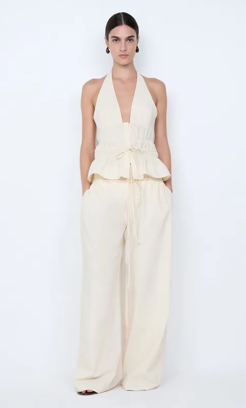 ASTRID WIDE LEG PANT - ECRU sold by bec + bridge