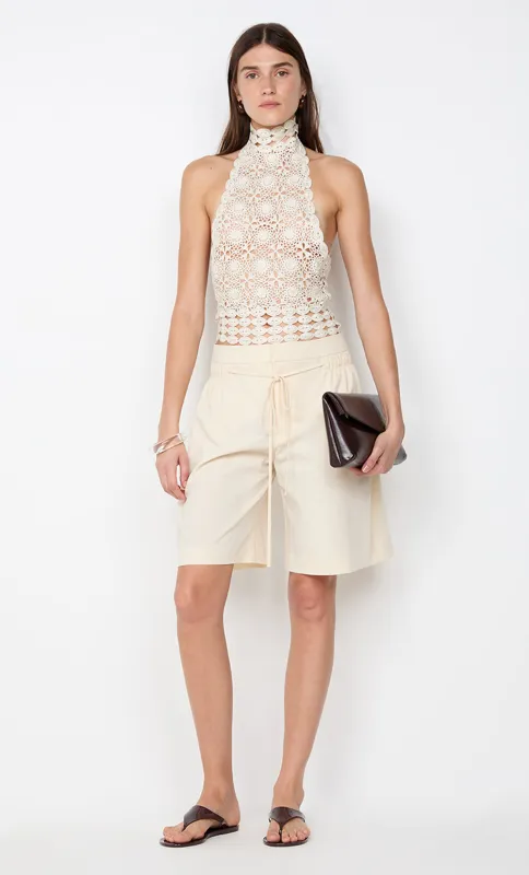 ASTRID BERMUDA SHORT - ECRU sold by bec + bridge