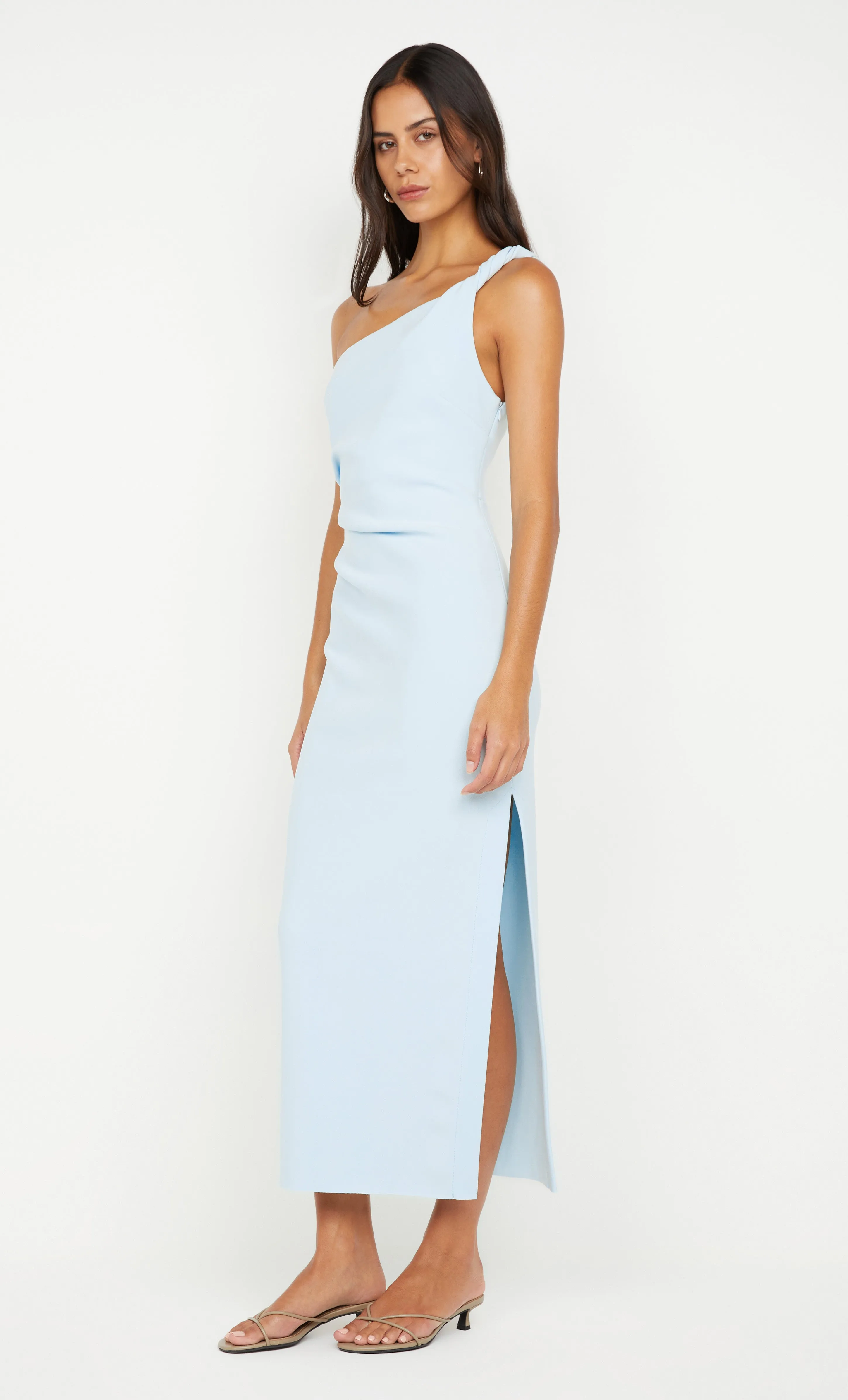 ARIVEN ASYM MIDI DRESS - SKY BLUE sold by bec + bridge product image thumbnail 2