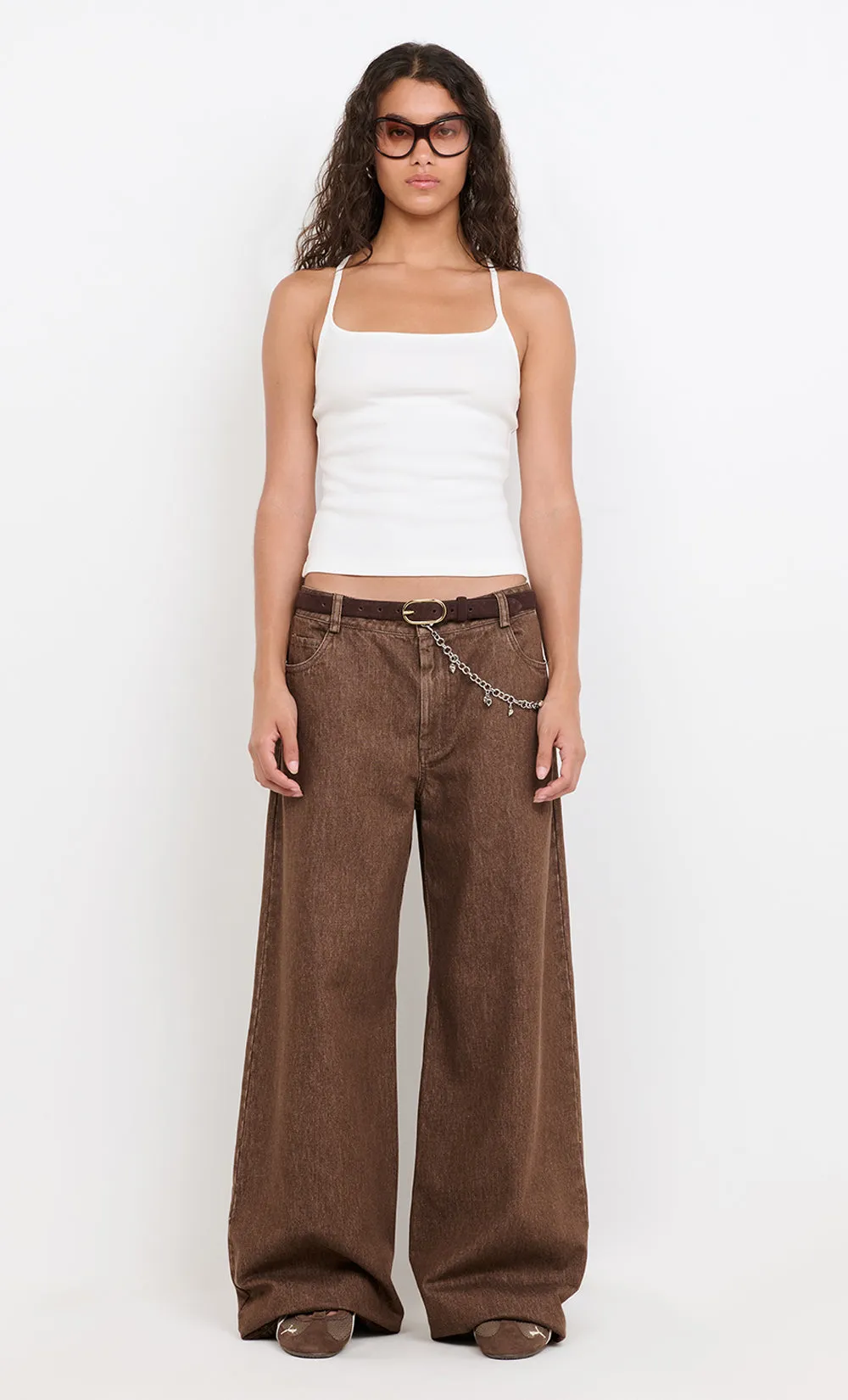 AYLA TANK - IVORY sold by bec + bridge