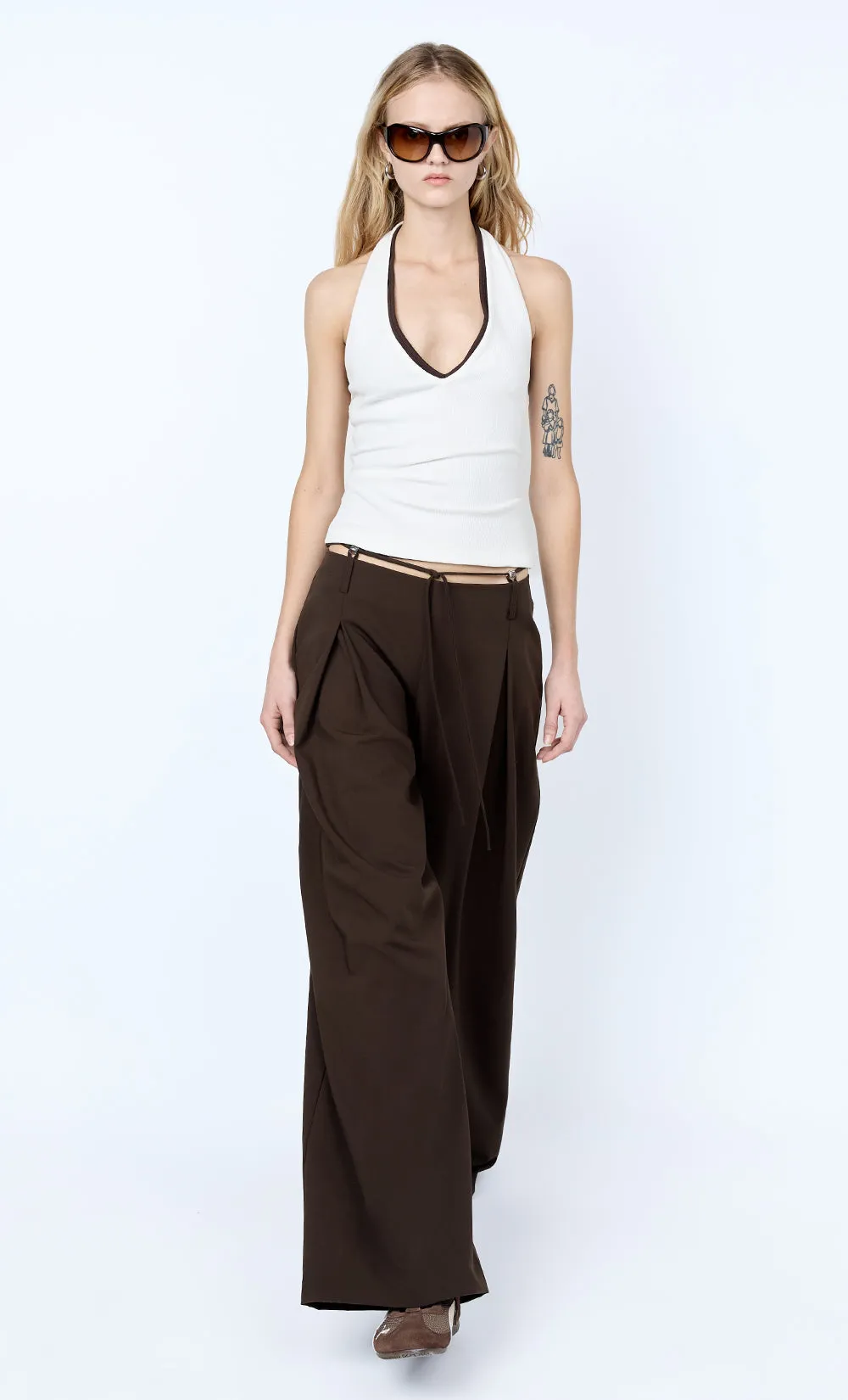 ALBI BEADED PANT - ESPRESSO sold by bec + bridge product image thumbnail 5