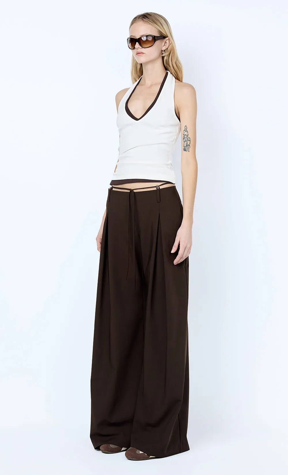 ALBI BEADED PANT - ESPRESSO sold by bec + bridge product image thumbnail 2