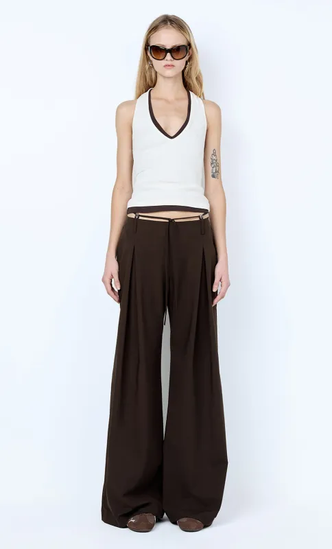 ALBI BEADED PANT - ESPRESSO made by bec + bridge