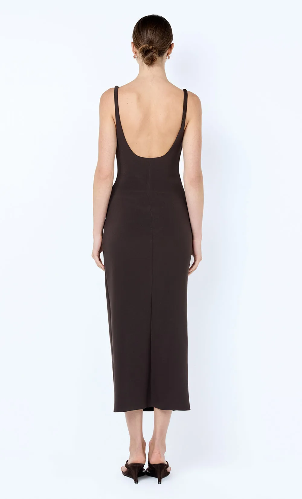 KARINA TUCK MIDI DRESS - ESPRESSO sold by bec + bridge product image thumbnail 5