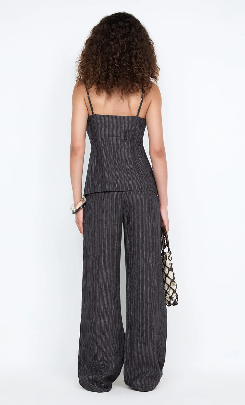 ZURI TOP - CHARCOAL STRIPE sold by bec + bridge product image thumbnail 4