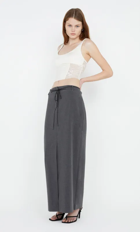 NAIDA PANEL SKIRT - CHARCOAL sold by bec + bridge