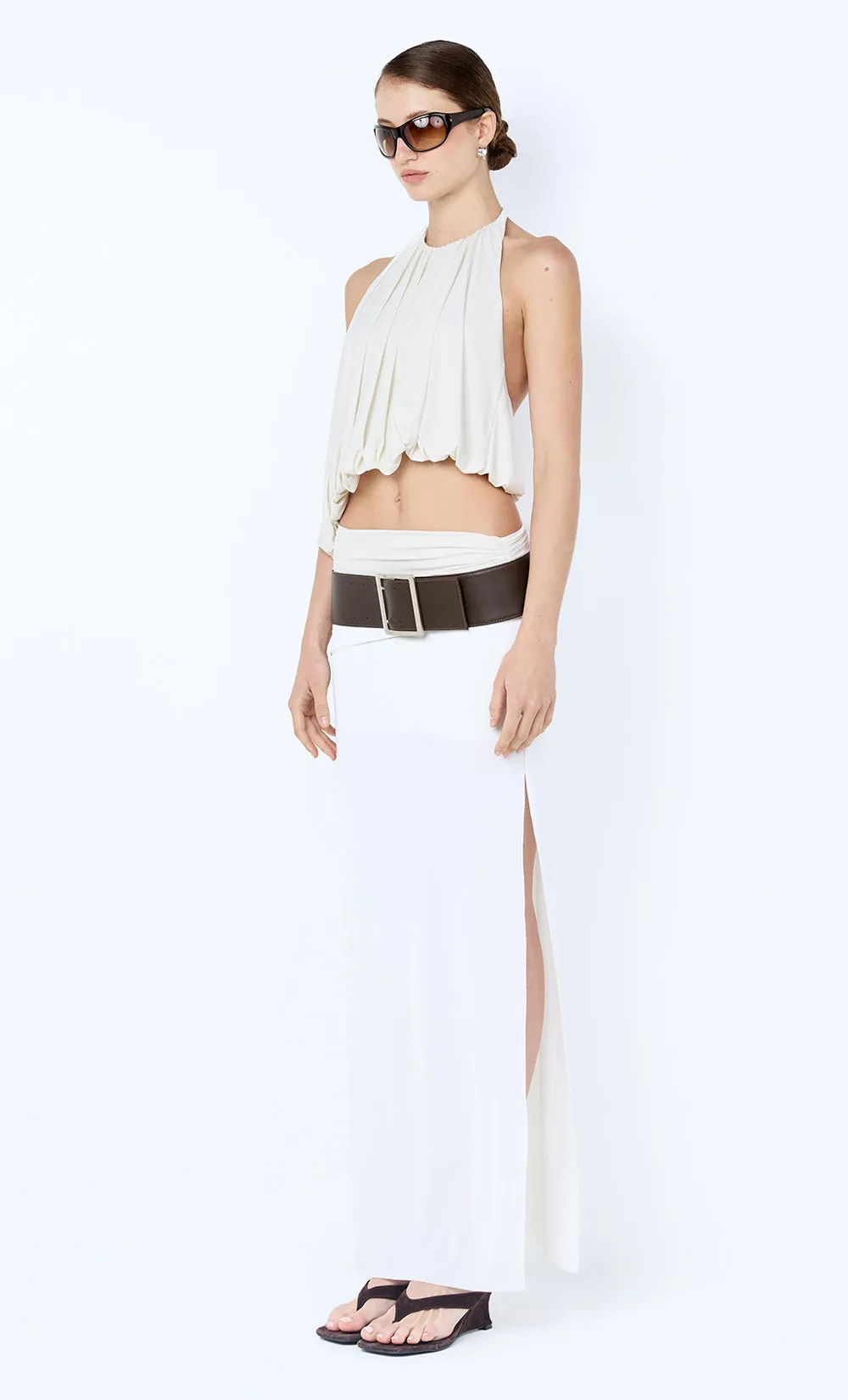 CADENCE RACER MAXI DRESS - SNOW sold by bec + bridge product image thumbnail 3