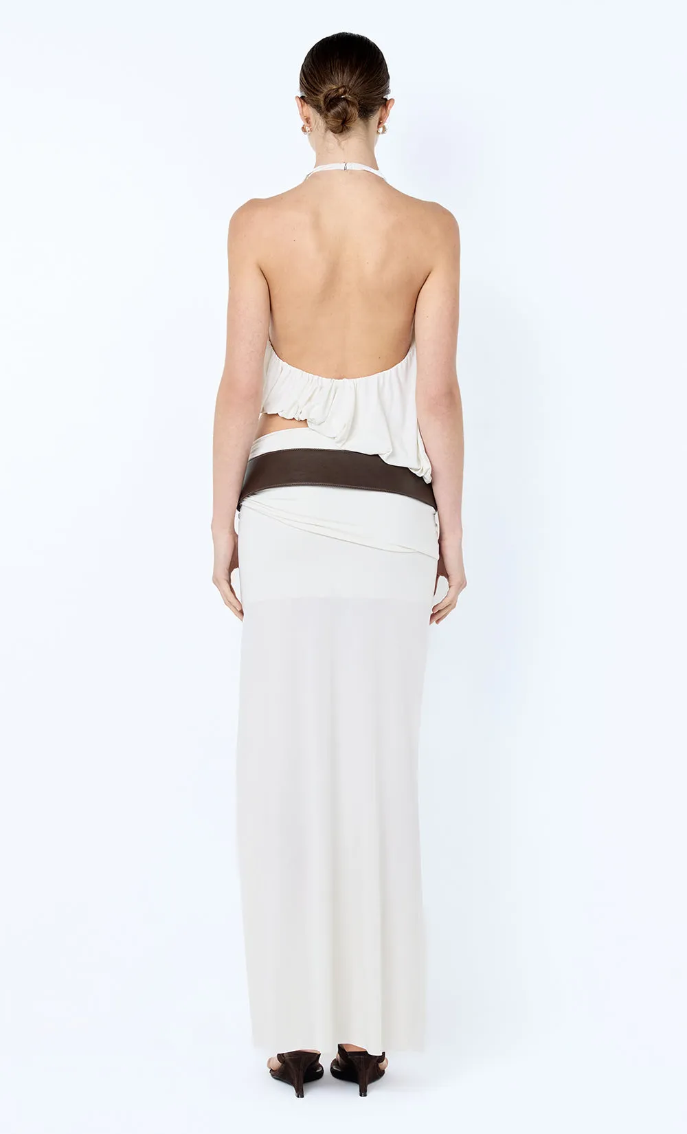 CADENCE RACER MAXI DRESS - SNOW sold by bec + bridge product image thumbnail 4