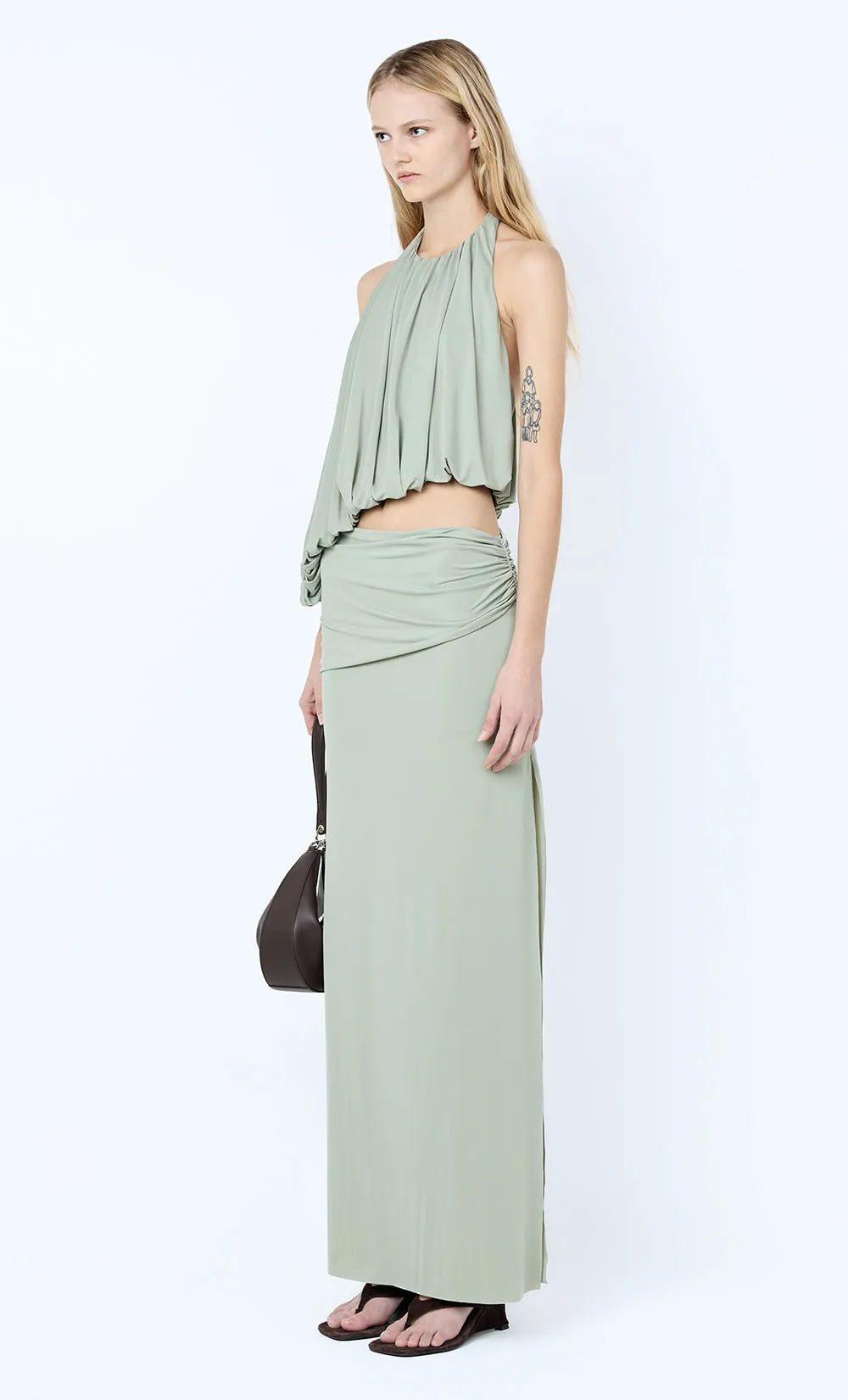 CADENCE RACER MAXI DRESS - PISTACHIO sold by bec + bridge product image thumbnail 4
