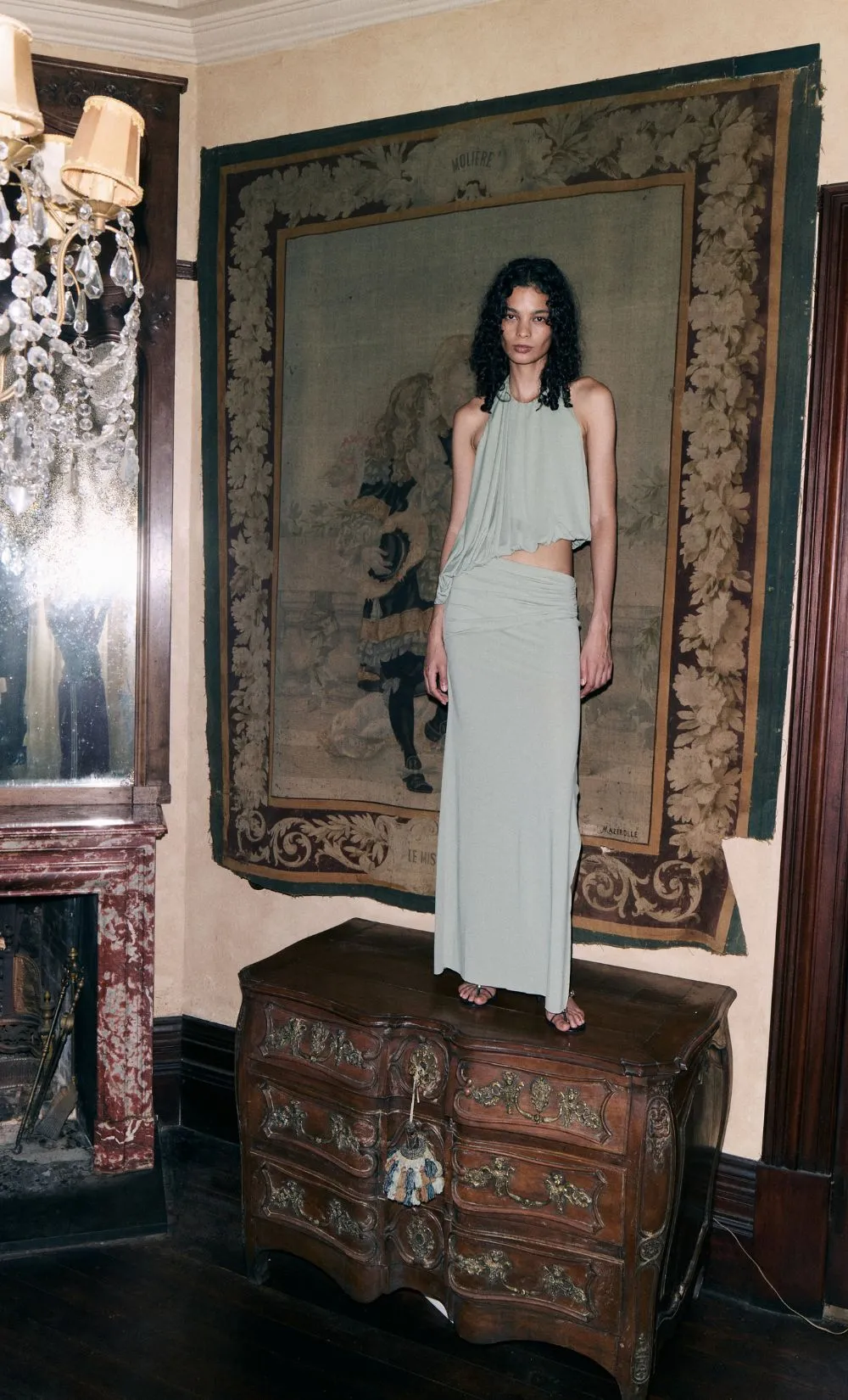 CADENCE RACER MAXI DRESS - PISTACHIO sold by bec + bridge product image thumbnail 2