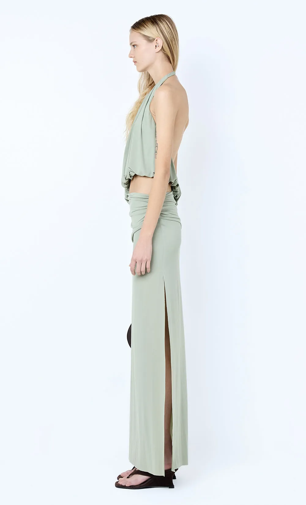 CADENCE RACER MAXI DRESS - PISTACHIO sold by bec + bridge product image thumbnail 5