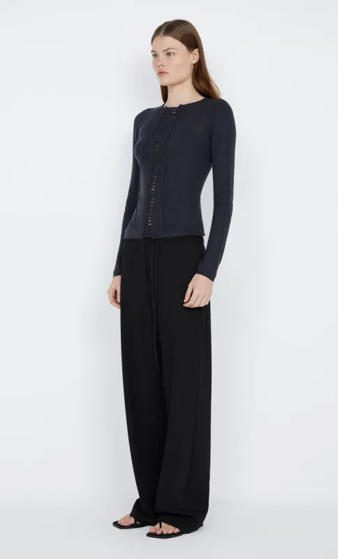 NAIDA STRAIGHT LEG PANT - BLACK sold by bec + bridge