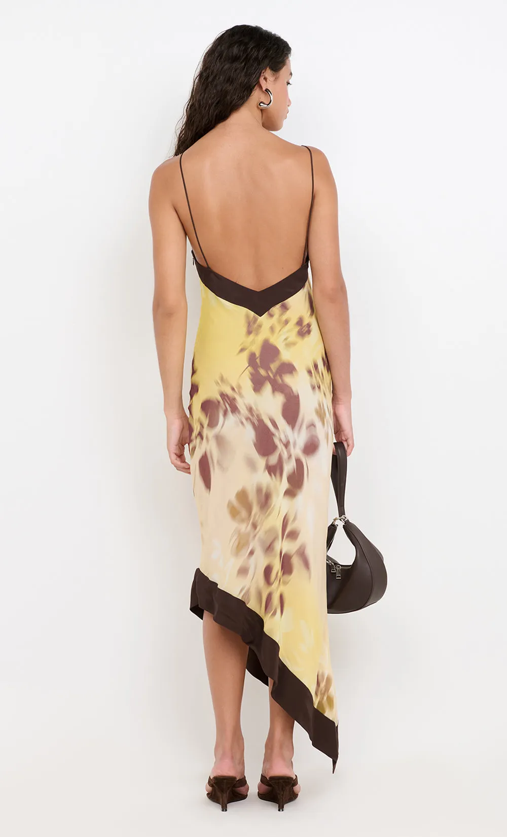 BLAISE ASYM MIDI DRESS - PALMERA FLORAL sold by bec + bridge product image thumbnail 4