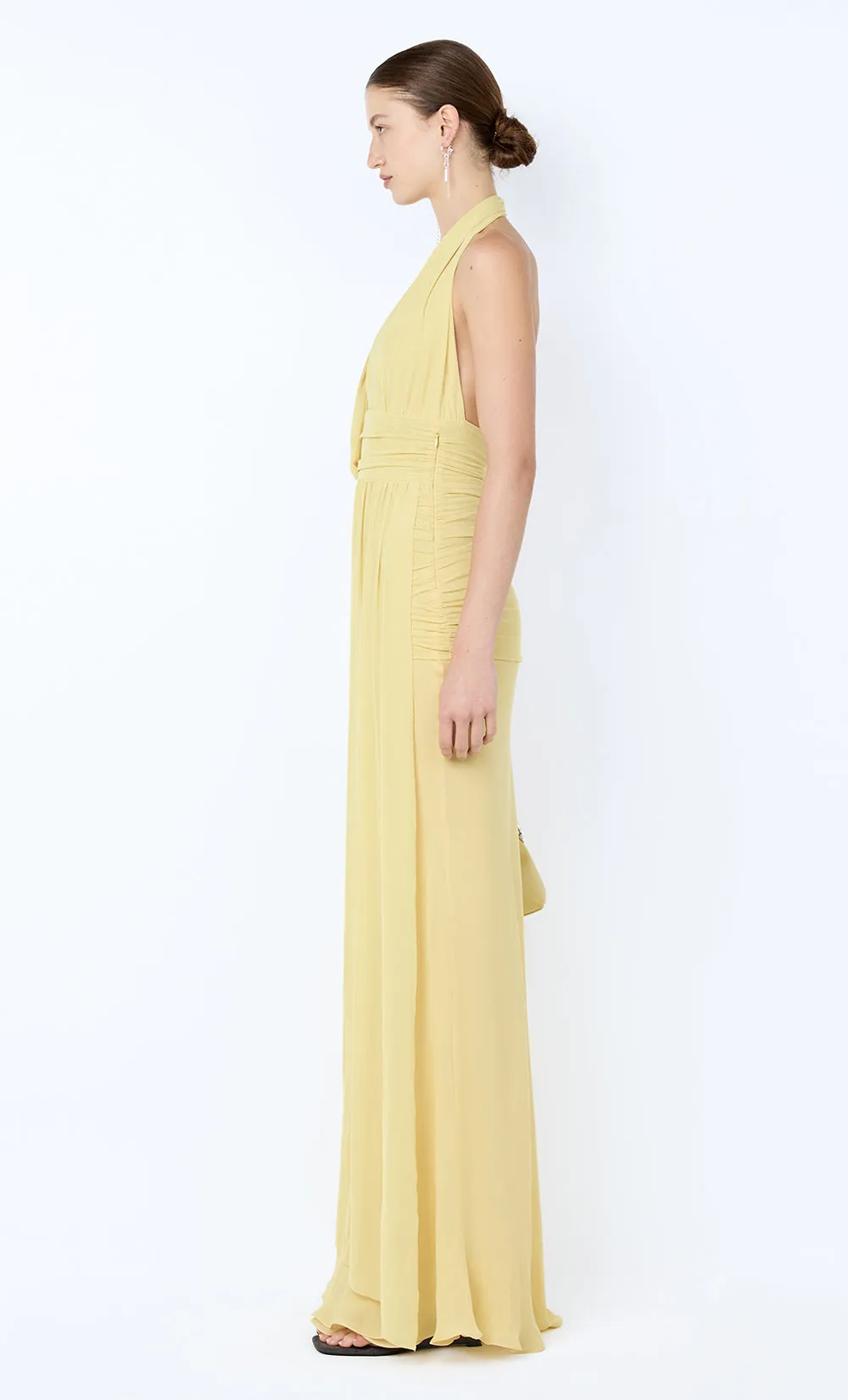 CASSIS DRAPE MAXI DRESS - CITRON sold by bec + bridge product image thumbnail 4