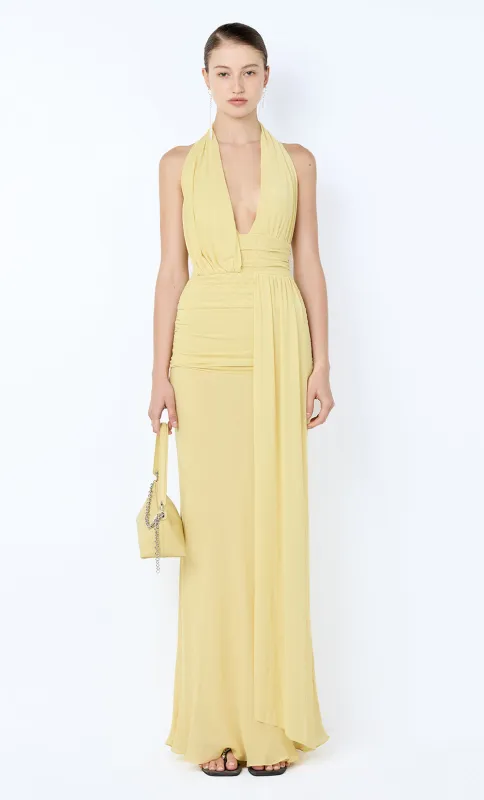 CASSIS DRAPE MAXI DRESS - CITRON sold by bec + bridge