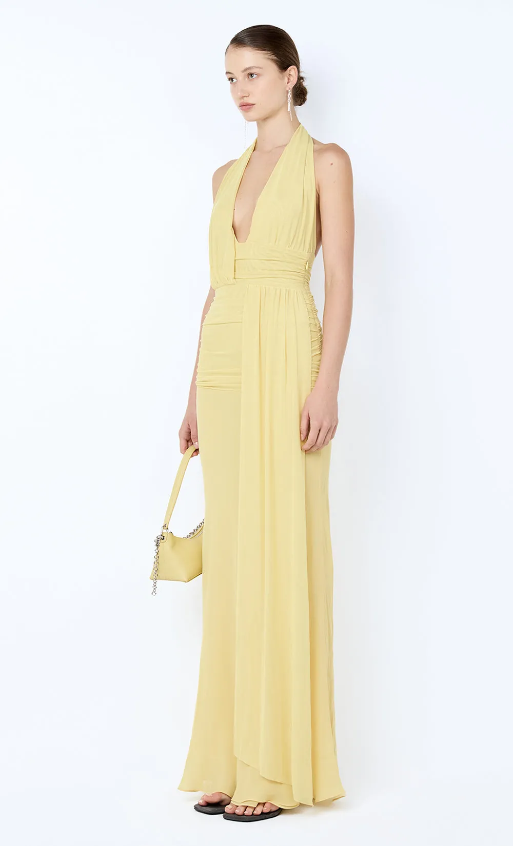CASSIS DRAPE MAXI DRESS - CITRON sold by bec + bridge product image thumbnail 3